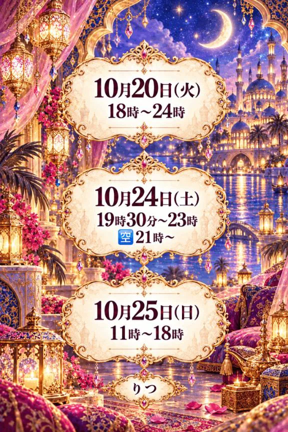 来週のスケジュール🗓️